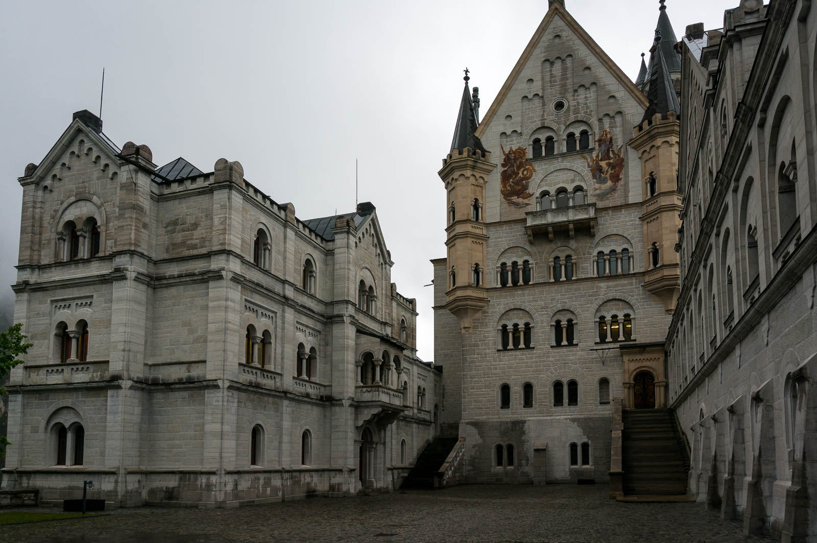 Interior Courtyard Of Neuschwanstein Castle Germany Find