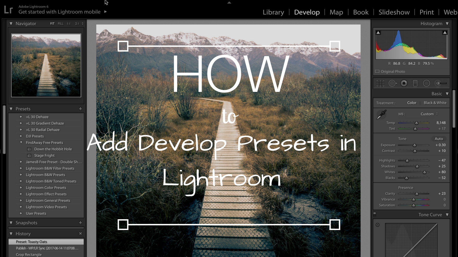 how add presets to lightroom