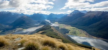 View into Paradise from Mount Alfred summit