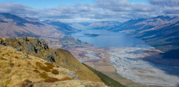 Looking across Mount Alfred